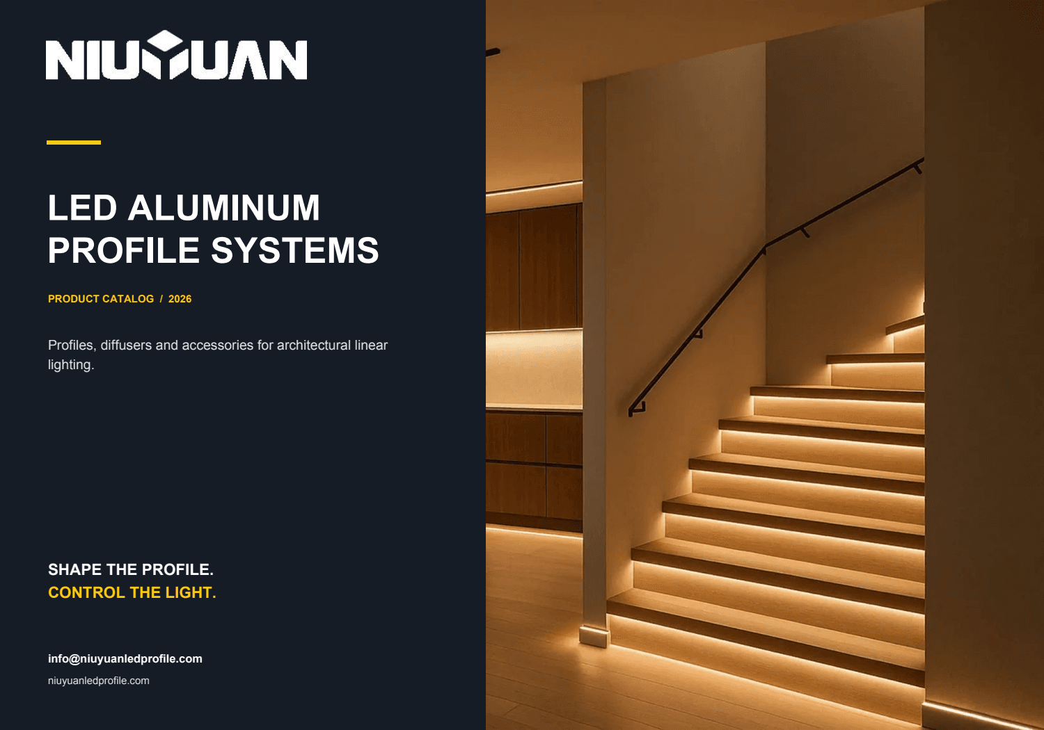 NIUYUAN LED Aluminum Profile Systems product catalog cover